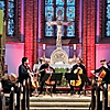 projects4cellos bei ihrem Konzert in der St-Marien-Kirche in Usedom (Stadt) 2023 (Foto: Archiv)