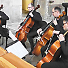 projects4cellos in der Klosterkirche des Františkánský Klášter im tschechischen Cheb 2023 (Foto: Archiv)