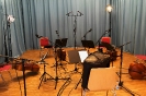 Vier Celli und Bajan (Knopfakkordeon) - im Tonstudio mit 