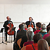 projects4cellos (Die Vier EvangCellisten) bei ihrem Konzert in Breselenz 2025 (Foto: Archiv)