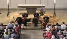 Die Vier EvangCellisten in der Christkönigskirche in Fürth 2014 (Foto: Archiv)