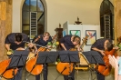 Die Vier EvangCellisten beim Konzert am 13.08.2015 im Foyer des Heilig-Geist-Spitals in Ravensburg (Foto: Michael Gregorowius, Archiv)