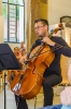 Markus beim Konzert der Vier EvangCellisten am 13.08.2015 im Foyer des Heilig-Geist-Spitals in Ravensburg (Foto: Michael Gregorowius, Archiv)