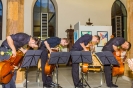 Die Vier EvangCellisten beim Konzert am 13.08.2015 im Foyer des Heilig-Geist-Spitals in Ravensburg (Foto: Michael Gregorowius, Archiv)