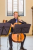 Hanno beim Konzert der Vier EvangCellisten am 13.08.2015 im Foyer des Heilig-Geist-Spitals in Ravensburg (Foto: Michael Gregorowius, Archiv)