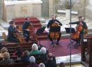 Jubiläumskonzert (25. Bad Stebener Marktmusik / Stemmer Maikärwa) am 1. Mai 2015 in der Lutherkirche Bad Steben mit Florian für den verhinderten Lukas. (Foto: Stefan Romankiewicz, Archiv)