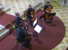 Jubiläumskonzert (25. Bad Stebener Marktmusik / Stemmer Maikärwa) am 1. Mai 2015 in der Lutherkirche Bad Steben mit Florian für den verhinderten Lukas. (Foto: Stefan Romankiewicz, Archiv)