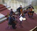 Jubiläumskonzert (25. Bad Stebener Marktmusik / Stemmer Maikärwa) am 1. Mai 2015 in der Lutherkirche Bad Steben mit Florian für den verhinderten Lukas. (Foto: Stefan Romankiewicz, Archiv)