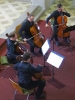 Jubiläumskonzert (25. Bad Stebener Marktmusik / Stemmer Maikärwa) am 1. Mai 2015 in der Lutherkirche Bad Steben mit Florian für den verhinderten Lukas. (Foto: Stefan Romankiewicz, Archiv)