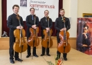 Die Vier EvangCellisten bei der Abschluss-Matinée des 5. Finsterwalder Kammermusik Festivals 2015 mit Florian für den verhinderten Lukas (Foto: © diepiktografen.de)