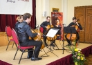 Die Vier EvangCellisten bei der Abschluss-Matinée des 5. Finsterwalder Kammermusik Festivals 2015 mit Florian für den verhinderten Lukas (Foto: © diepiktografen.de)