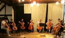 Probe mit dem Dannenberger Violoncelloquartett 