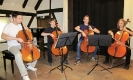 Probe mit dem Dannenberger Violoncelloquartett 