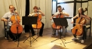 Probe mit dem Dannenberger Violoncelloquartett 