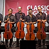 projects4cellos nach ihrem Konzert beim Open-Air-Musikfestival 'Classic Nights' in Brauweiler 2023 (Foto: Archiv)