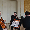 projects4cellos beim Foyerkonzert im Staatstheater Meiningen im Mai 2023 (Foto: Emil Schwarz)