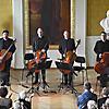 projects4cellos beim Foyerkonzert im Staatstheater Meiningen im Mai 2023 (Foto: Archiv)