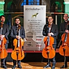 projects4cellos nach ihrem Konzert in der Villa Sauer in Suhl 2024 (Foto: Archiv)