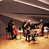 Harald Oeler mit projects4cellos beim Konzert im Kammermusiksaal der Internationalen Musikbegegnungsstätte Haus Marteau in Lichtenberg 2024 (Foto: Archiv)