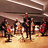 Christopher von Mammen mit projects4cellos beim Konzert im Kammermusiksaal der Internationalen Musikbegegnungsstätte Haus Marteau in Lichtenberg 2024 (Foto: Archiv)